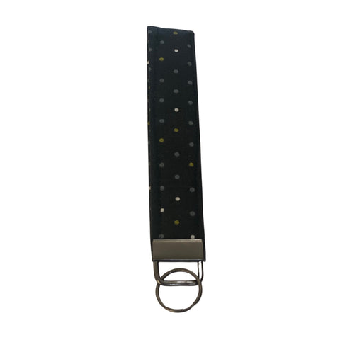 Handmade Wristlet Keychain- Small Dots