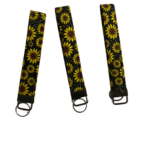 Wristlet Keychain- Sunflowers