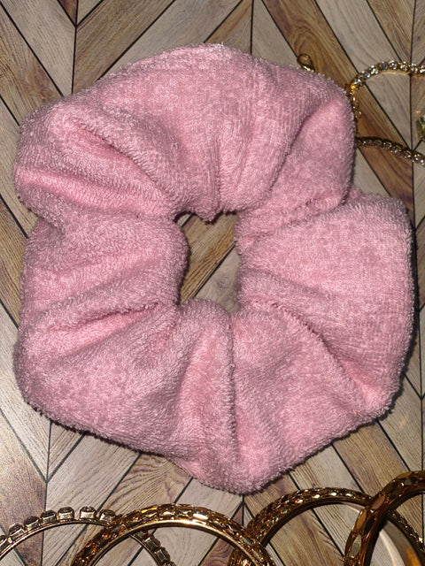 XL Light Pink Towel Scrunchie