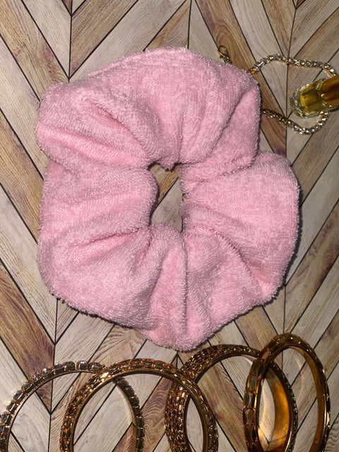 XL Light Pink Towel Scrunchie