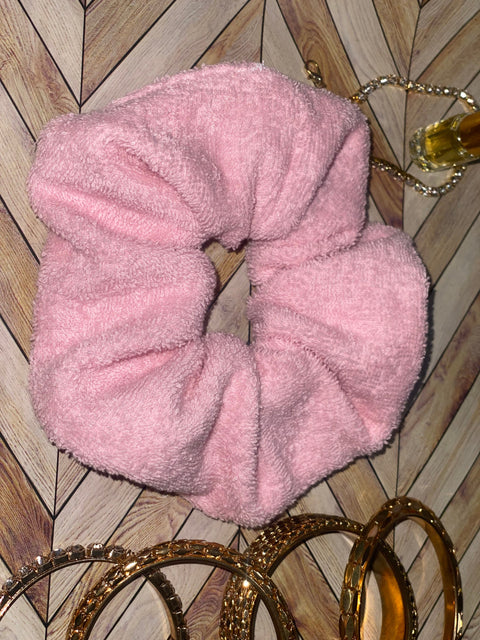 XL Light Pink Towel Scrunchie